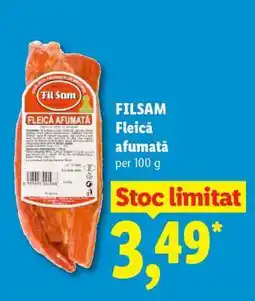 Lidl FILSAM Fleică afumată Ofertă