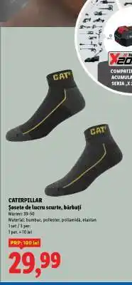 Lidl CATERPILLAR Șosete de lucru scurte, bărbați Ofertă