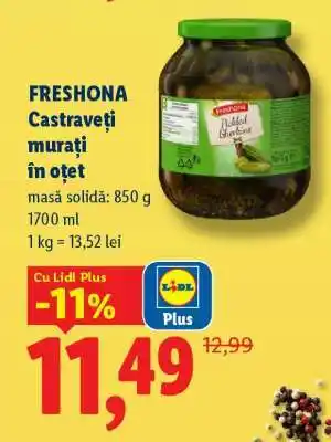 Freshona Castraveți murați în oțet