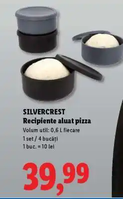 Lidl SILVERCREST Recipiente aluat pizza Ofertă