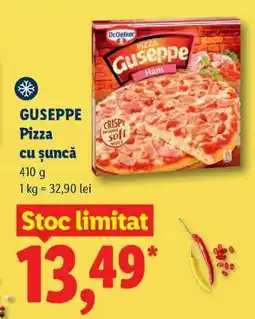 Lidl GUSEPPE Pizza cu șuncă Ofertă