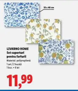 Lidl LIVARNO HOME Set suporturi pentru farfurii Ofertă