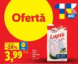 Lidl Pilos Lapte de consum UHT Ofertă