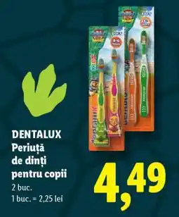 Lidl DENTALUX Periuță de dinți pentru copii Ofertă