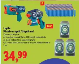 Lidl Lupilu Pistol cu săgeți / Săgeți moi Ofertă