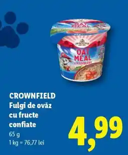 Lidl CROWNFIELD Fulgi de ovăz cu fructe confiate Ofertă