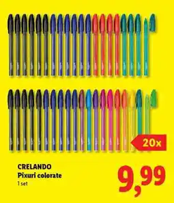 Lidl Crelando Pixuri colorate Ofertă