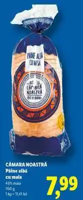 Lidl Cămara Noastră Pâine albă cu maia Ofertă