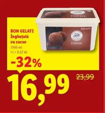 Lidl BON GELATI Înghețată cu cacao Ofertă