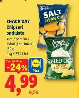 Lidl Snack Day Chipsuri ondulate Ofertă