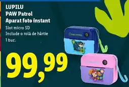 Lidl LUPILU PAW Patrol Aparat foto instant Ofertă