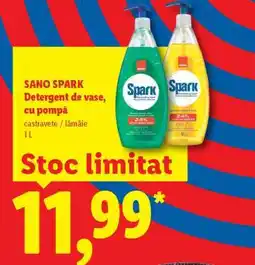 Lidl SANO SPARK Detergent de vase, cu pompă Ofertă