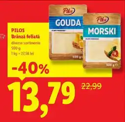 Lidl PILOS Brânză feliată Ofertă
