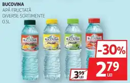 Auchan Bucovina apă fructată Ofertă