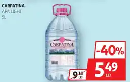 Auchan Carpatina apa light Ofertă