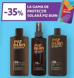 Auchan La gama de protectie solară piz buin Ofertă