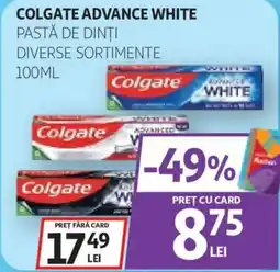Auchan Colgate advance white pastă de dinți Ofertă
