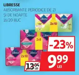 Auchan Libresse absorbante periodice de zi şi de noapte 16/20 buc Ofertă