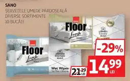 Auchan Sano șervețele umede pardoseală Ofertă