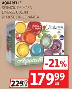 Auchan Aquarelle serviciu de masă Ofertă