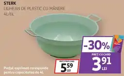 Auchan Sterk lighean de plastic cu mânere Ofertă