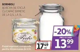 Auchan Bormioli borcan de sticlă cu capac ermetic Ofertă