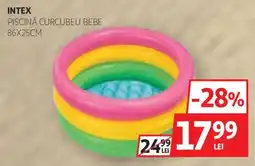 Auchan Intex piscină curcubeu bebe Ofertă