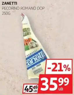 Auchan Zanetti pecorino romano dop Ofertă