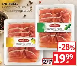 Auchan San michele prosciutto crudo lămâie şi piper busuioc Ofertă