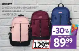 Auchan Herlitz ghiozdan urban modern fit Ofertă