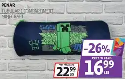 Auchan Penar tubular 1 compartiment minecraft Ofertă