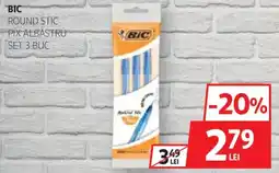Auchan Bic round stic pix albastru set Ofertă