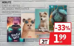 Auchan Herlitz caiet A5.48 file Ofertă