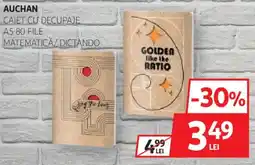 Auchan Auchan caiet cu decupaje A5.80 file Ofertă