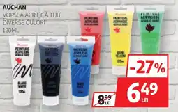 Auchan Auchan vopsea acrilică tub Ofertă