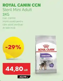 Animax ROYAL CANIN CCN Steril Mini Adult Ofertă