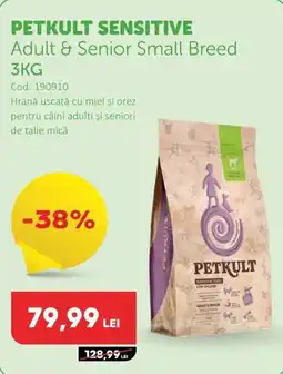 Animax PETKULT SENSITIVE Adult & Senior Small Breed Ofertă