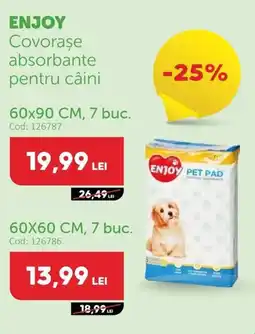 Animax ENJOY Covorase absorbante pentru câini Ofertă