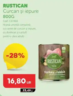 Animax RUSTICAN Curcan şi iepure Ofertă