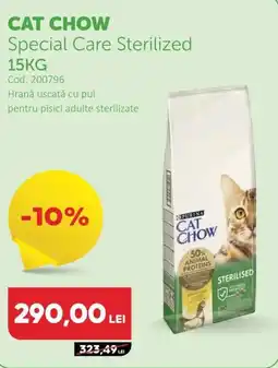 Animax CAT CHOW Special Care Sterilized Ofertă