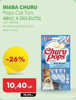 Animax INABA CHURU Pops Cat Ton 4BUC X 15G EU711 Ofertă