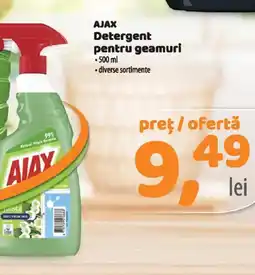 La Doi Pasi AJAX Detergent pentru geamuri Ofertă