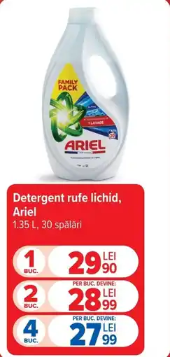 Carrefour Detergent rufe lichid, Ariel Ofertă