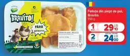 Carrefour Feliuţe din piept de pui, Bravito Ofertă