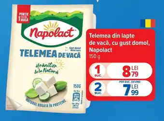 Carrefour Telemea din lapte de vacă, cu gust domol, Napolact Ofertă