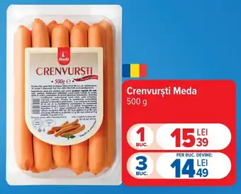 Carrefour Crenvursti Meda Ofertă