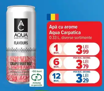 Carrefour Apă cu arome Aqua Carpatica Ofertă