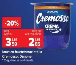 Carrefour Iaurt cu fructe/straciatella Cremoso, Danone Ofertă