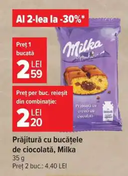 Carrefour Prăjitură cu bucățele de ciocolată, Milka Ofertă