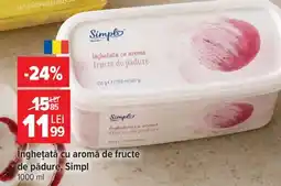 Carrefour Înghețată cu aromă de fructe de pădure, Simpl Ofertă